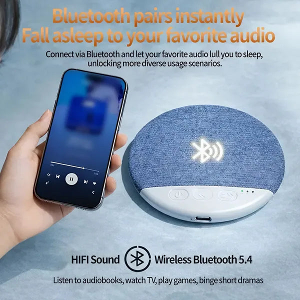 NovaCraft speaker beside a smartphone for Bluetooth pairing
